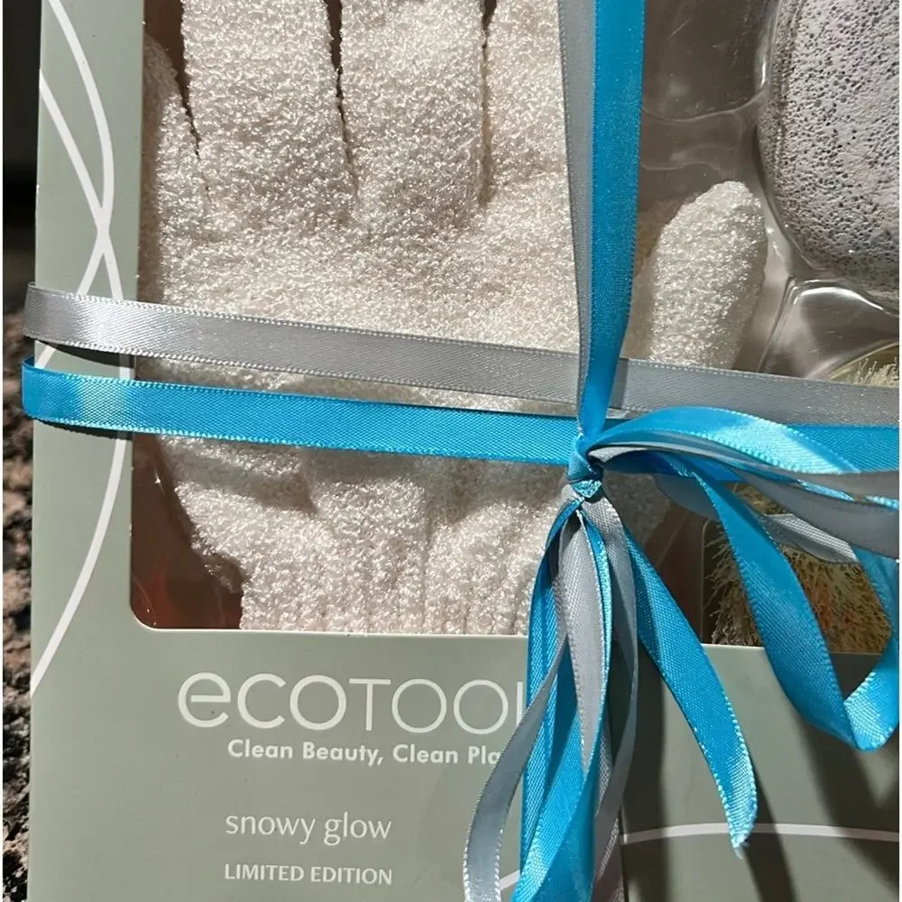 Ecotools Cleanse Kit Shower Gloves Body Brush Pumice Stone Foot Soak NWT